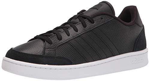 adidas mens Grand Court Se Sneaker, Black/Black/White, 10.5 US