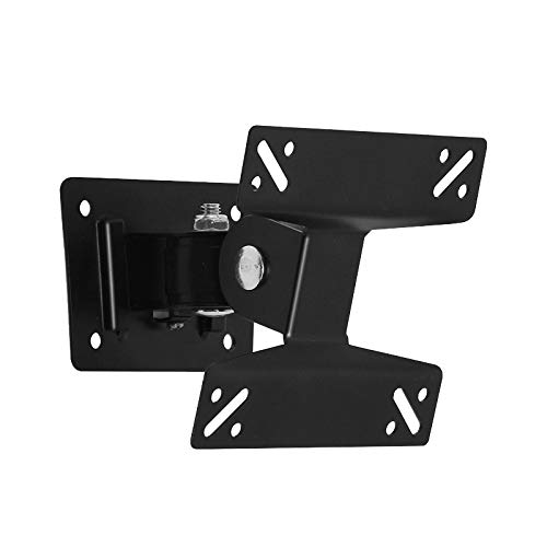 JANZU Soporte universal de pared para pantalla LCD LED de 15 a 27 pulgadas, altura ajustable, monitor retráctil para soporte de TV