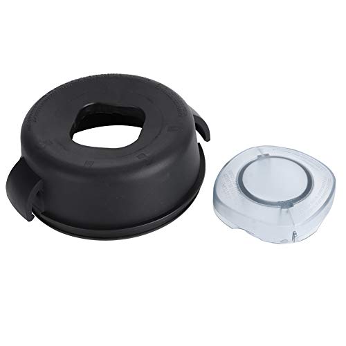 Batidora de silicona acrílica con tapa grande y pequeña para recipiente de 64 onzas, fácil de instalar para piezas de licuadora