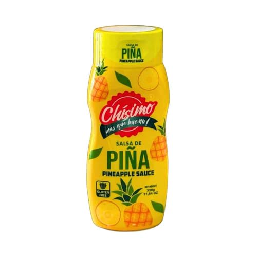 Mándalo Market Salsa de Piña Chisimo, Aderezo Agridulce Tipo Gourmet, 300 ml, Líquido, para Tacos, Carnes, Alitas y Quesos
