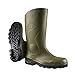 Price comparison product image DUNLOP Devon - Unisex Full Safety Waterproof Wellington Work Boots, Green, S5 Certified Antistatic and Chemical Resistant PVC Wellies with Steel Toecap for Industrial and Farm Work - EU40, UK6.5
