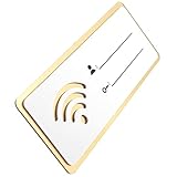 MUSISALY Acryl Wlan Passwortschild 12×30cm Wiederbeschreibbar Langlebig und Verschleißfest für Büro und Gastzugang Wifi Schild zur Besucherinformation