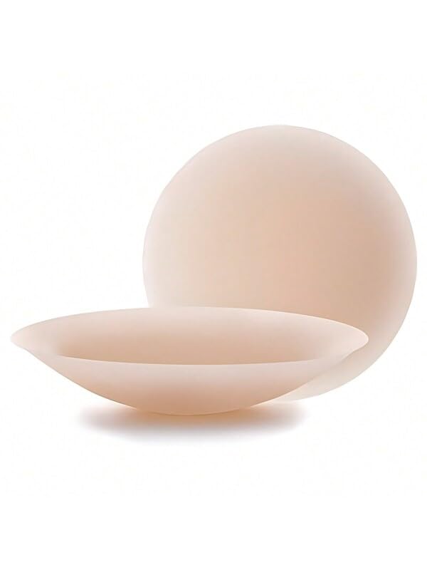 Nipple Covers for Women - Reusable Silicone Pasties & Invisible Bra Cups with Case, Waterproof Seamless Adhesive Sticky Breast Petals