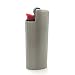 Lucklybestseller Vintage Metal Lighter Case Cover Holder for BIC Mini Lighter J5 (Silver&Gray)
