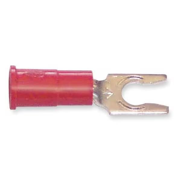 22-18 AWG Vinyl Locking Fork Terminal #6 Stud PK100, Mfr: MV18-6FLX-A