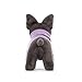 Jellycat French Bulldog Dog with Purple Sweater Stuffed Animal, 7.5 inches - Dogs & Puppies Plush Toy - Classic Children's Gift
