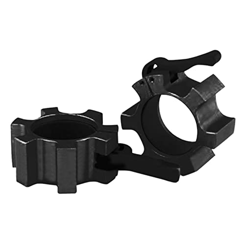 Yokawe 1 Paire Pince de barreau PROPRIENTATEUR Portant DE Verrouillage DE Verrouillage DÉDIÉ DE Verrouillage DÉDIÉ pour Barbell Noir Cover