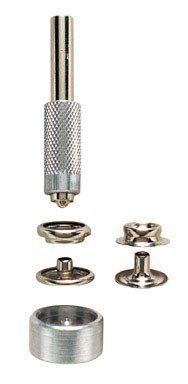 General 1265 Solid Brass Nickel Plated Grommet Fastener Kit 6 Count