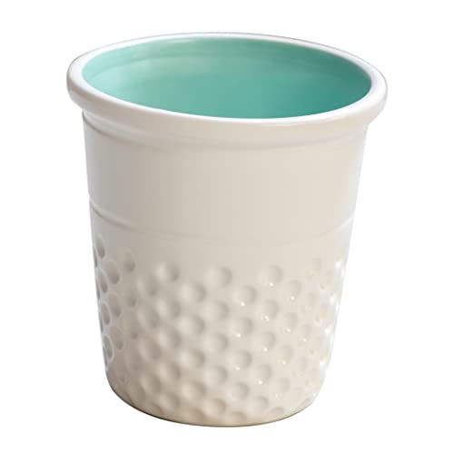 Recipiente de cerámica Dritz aguamarina para tu mesa de manualidades
