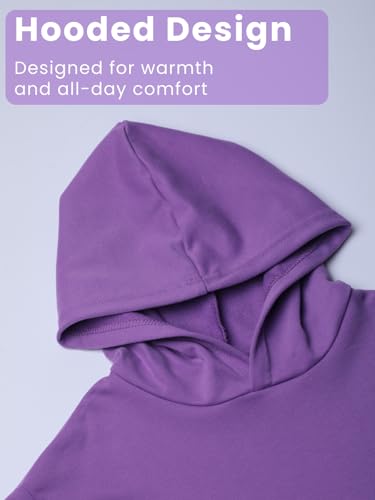 Image of WELAKEN Cotton Hoodie Sweatshirt for Girls Kids & Teens Long Sleeve Pullover with Kangaroo Pocket