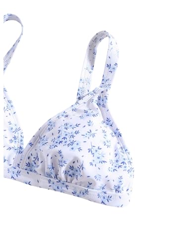 Image of SOLY HUX Girl's Floral Print Bikini Set V Neck Spaghetti Strap Bathing Suit Two Piece Swimsuit