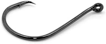 Gamakatsu Circle Offset Point Octopus Hook-Pack Of 25 (Black, 1/0)