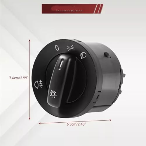 Control luz antiniebla y faros regulable boton de salpicadero VW Jetta Tiguan 2
