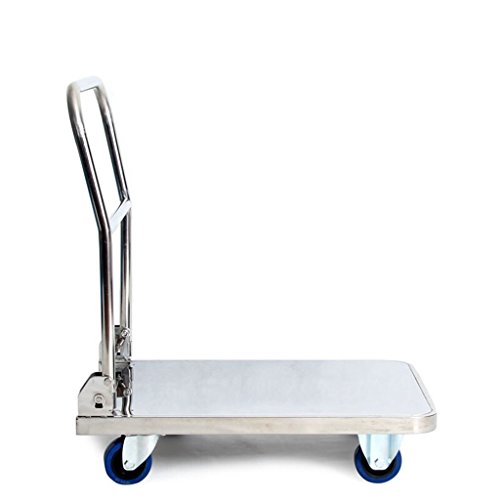 Carro plegable de mano con ruedas de goma anti-pinchazos miniatura 5