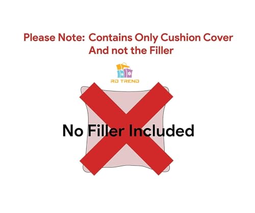 Image of RD TREND Cushion Cover Set of 2, Decorative Sofa Living Room Home Square Cushion Covers 16 Inch x 16 Inch, Aesthetic Corduroy Striped Double Sided (Lavender)