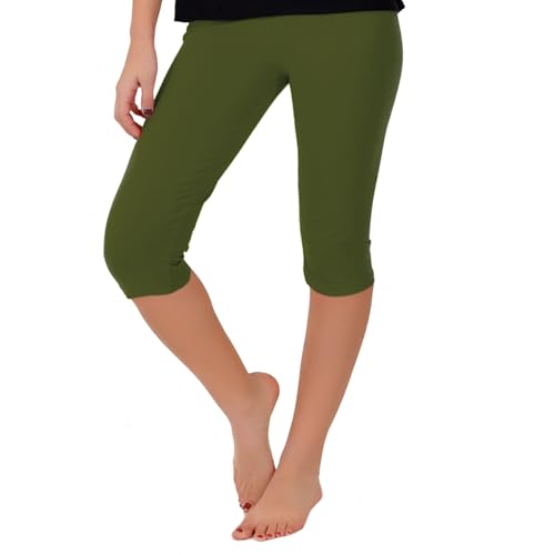 Image of STRETCH IS COMFORT Women's Ultra Buttery Smooth Cotton Leggings, Knee Length Leggings or Shorts | Small to 5X