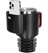 JOYTUTUS Cup Holder Extender for Car with Phone Holder, 2 in 1 Cup Holder Expander for Car, Unive...