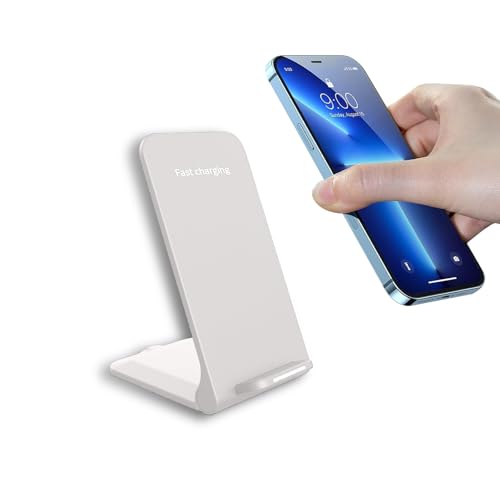 【2025新モデル】Twofox ワイヤレス充電器 2 in 1急速充電 折り畳み式 スタンド 置くだけ 15W/10W/7.5W i-Phone 15/14/13/12シリーズ対応/Galaxy/Note/Apples i-Watch など対応 ホワイト