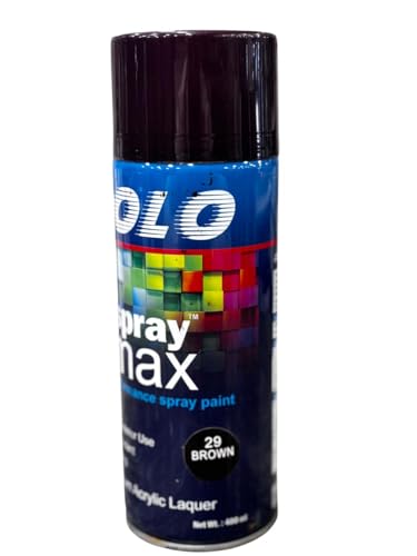 Image of Polo Spray Paint for Metal,Wood,Walls and Automotive Cars,Bikes(Multipurpose)|Quick Drying|Durable|400ml (Brown)