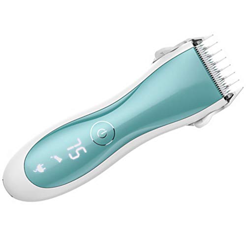Toddmomy Cortador de cabelo infantil sem fio, recarregável, ferramenta de cuidados para bebês, recém