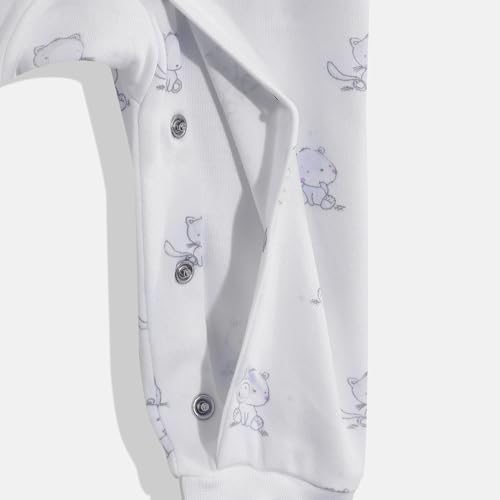 Image of Mothercare Baby Romper Sleepsuit Autumn Print Full Sleeve Pink