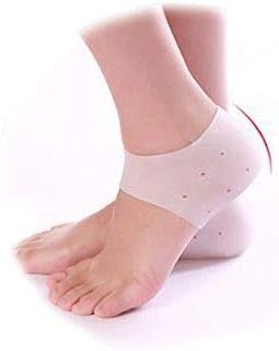 Purastep Silicone Gel Dry Hard Cracked Heel Repair Swelling Pain Relief Cream Foot Care Support Cushion/Pad Socks (Free Size) - 1 Pair