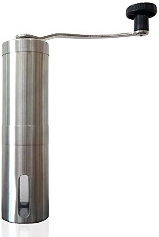 Manual Coffee Grinder,Conical Burr Mill,Portable Coffee Bean Mill,Stainless Shell, Removable handle.