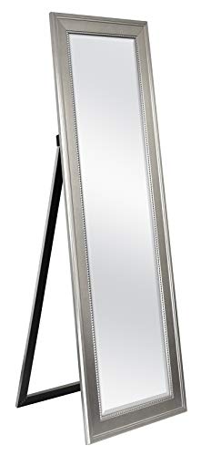 MCS 68883 Stockholm Cheval Mirror, Silver, 19.5x59.5 Inch Overall Size