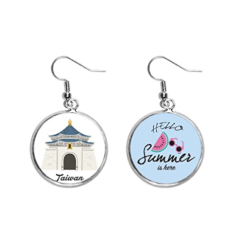 Pendientes de sandía Taiwán joyería de verano y pendientes para lóbulo