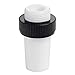 Chemglass CG-3002-K-45 Series CG-3002-K Hollow Stopper, 1/4" NPT, Complete with Extraction Nut, 45/50 Stopper Size, PTFE