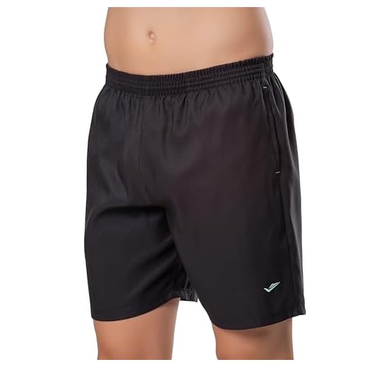 ELITE Short Bermuda Academia Masculina Esportiva Flexível Com Bolso, Preto, EG3
