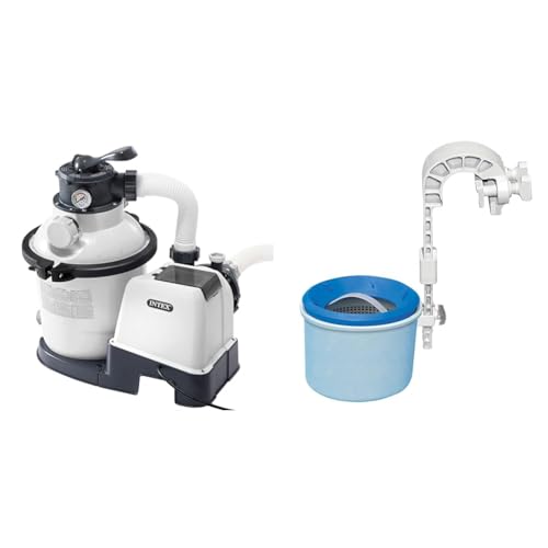 Intex Krystal Clear Sandfilteranlage 4,5 m³ für Pools bis 18.000l 26644 & Oberflächenskimmer - Deluxe Oberflächenskimmer zur Wandmontage - Hängeskimmer Intex Krystal Clear Sandfilteranlage 4,5 m³ für Pools bis 18.000l 26644 & Oberflächenskimmer - Deluxe Oberflächenskimmer zur Wandmontage - Hängeskimmer