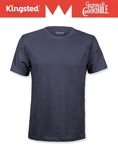 Image of Kingsted T-Shirts for Men Pack - Royally Comfortable - Super Soft Premium Fabric - Well-Crafted Classic Tee