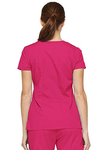 Image of Dickies Women's Jr. Fit V-Neck Scrub Top Multiple Patch Pockets