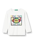 United Colors of Benetton (Z6ERJ) Jungen M/l T-Shirt, Snow White 074, 82