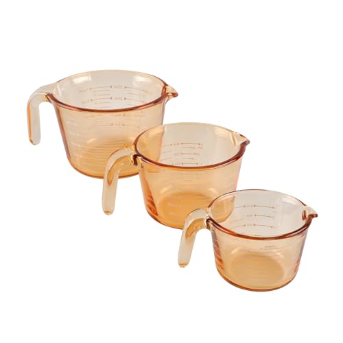 COOK WITH COLOR Glass Measuring Cups - Ideal for...