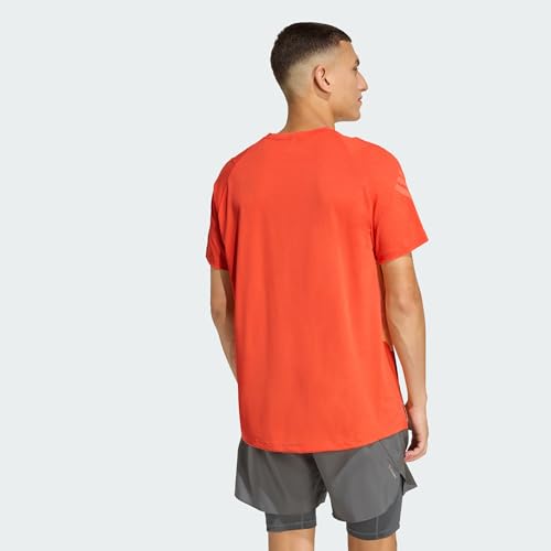adidas Men's ADI365 Running Climacool Iconic T-Shirt, Dusky Orange, M – Ansicht 2