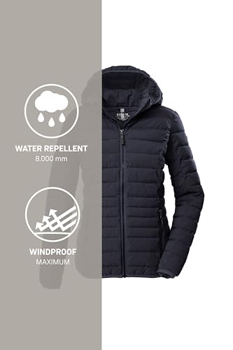 G.I.G.A. DX Damen Steppjacke/Funktionsjacke in Daunenoptik mit Kapuze GW 49 WMN QLTD JCKT, dunkelnavy, 40, 43684-000