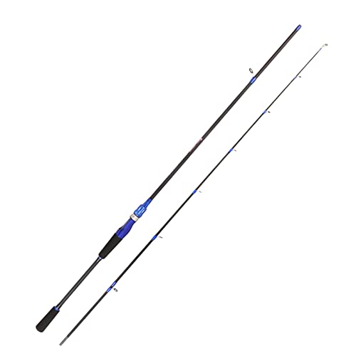Fertilundant Fishing Rods - 2 Piece Spinning Rod Durable 24 Ton Carbon Fiber Graphite Fishing Pole, Oxide Ring Stainless Steel Guides, Comfortable Eva Handle (5.9Ft) #TOP6