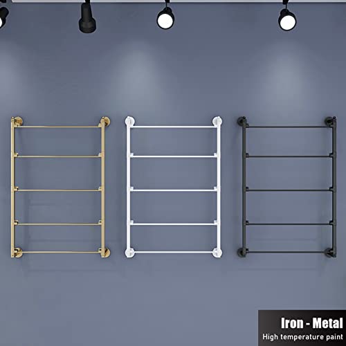 Soporte de pared con estante de bobina y barras de hierro para comercio 7
