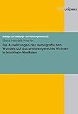  Die Auswirkungen des demografischen Wandels auf das seniorengerechte Wohnen in Nordrhein-Westfalen (Beiträge zum Siedlungs- und Wohnungswesen: ... zum Siedlungs- und Wohnungswesen\