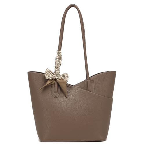 Structured Faux Leather Small Tote Bag