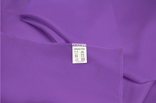 Gefeii Kitchen Tablecloth 90 Inch Round Tablecloths Solid Polyester Table Cloth For Wedding Party Restaurant Banquet Dining Buffet Table Picnic Decorations (Round-90 Inch, Purple) #TOP2