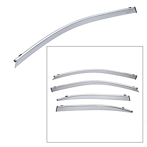 Wellvisors Window Visors Wind Deflectors Compatible With Lexus Ls460L Ls600Hl 2007-2017 With Chrome Trim Rain Guards 3-847Lx021 #TOP14