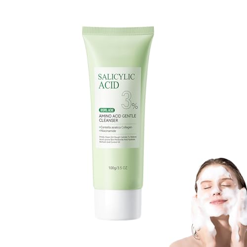 Limpiador Facial Suave Con ácido Salicílico Para Combatir Acné Y Espinillas, Fórmula Purificante Profunda De Poros Obstruidos, Reduce Imperfecciones Y Exceso De Sebo, Ideal Para Pieles Sensibles