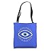 White Blue All Seeing Evil Eye Tote Bag