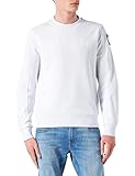 vestibilità regolare Blauer Felpa Girocollo Maglia di Tuta, 100 Bianco Ottico, 3XL Uomo