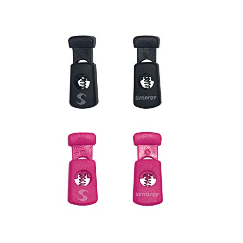 Synergy Running/Triathlon Race Day Number Belt 2-Pack (Black/Pink 2-Pack) #TOP3