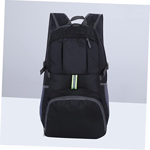 Mochila Plegable Ligera para Senderismo y Camping Negra miniatura 5