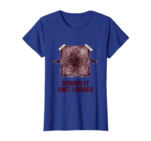 Sownd It Owt Looder Funny Gen Z Internet Meme Brainrot Humor T-Shirt, Women, Royal Blue, XX-Large
